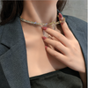White Zircon Choker