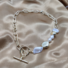 Gold Stylish Necklace with Pearl