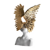 Winged Mask Resin Lady Sculpture