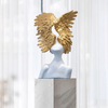 Winged Mask Resin Lady Sculpture