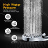 High-Pressure 10-Spray Handheld Shower Head with Magnetic Dock & Power Wash Jets – Chrome
