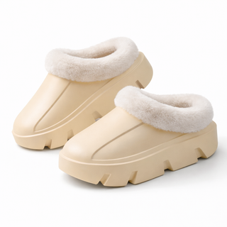 Women’s Plush-Lined EVA Winter Slides – Indoor & Outdoor Comfort