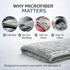 4-Pack Premium Microfiber Car Towels – Ultra-Absorbent, Scratch-Free Cleaning & Drying Cloth