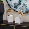 Ginkgo Biloba Copper Sculpture Set of 2