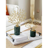 Modern Metal Coral Sculpture Duo Set of 2