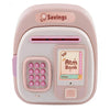 Kids Electronic ATM Savings Bank Toy with Password Protection, Automatic Bill & Coin Saving, Music Sound Effects, Pink