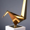 Stainless Steel Bird Figurine Sleek Modern Décor Set of 3