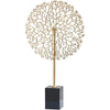 Metal Coral Statue Pair Set of 2