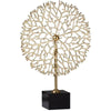 Metal Coral Statue Pair Set of 2