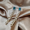 Green Crystal Earrings